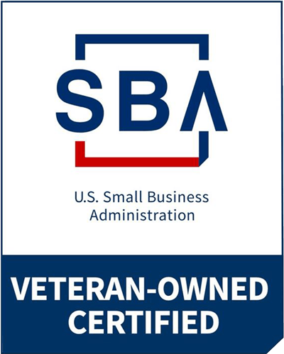 US Small Business Administration Logo Veteran Owned Certified