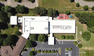 Top view of a mall's roof in Memphis, TN