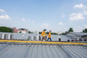 Commercial Roof Flashing on a commercial building in Brighton, TN