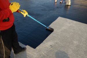 Commercial Roof Coatings being applied at the Oakland, TN, property.